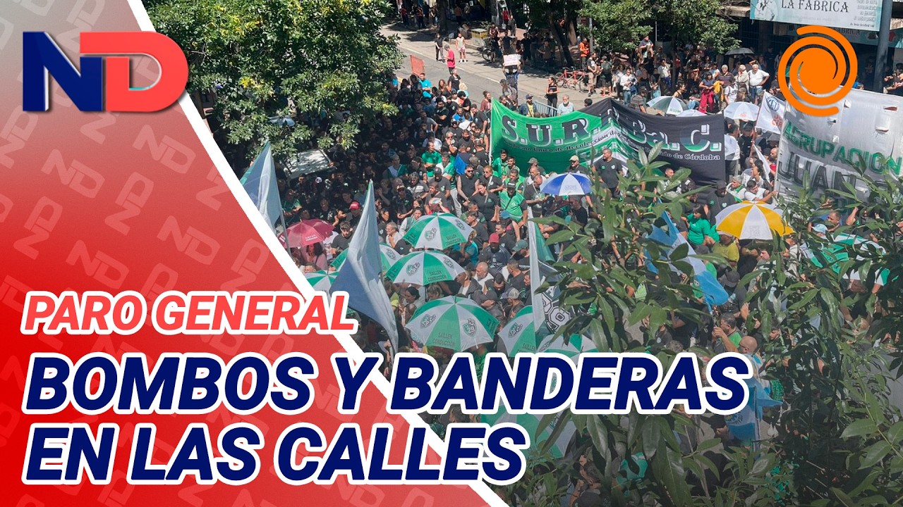 Diversos gremios COPARON el centro de Córdoba en rechazo a la REFORMA LABORAL