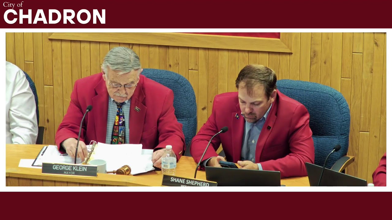 Chadron City Council Meeting: September 15, 2025