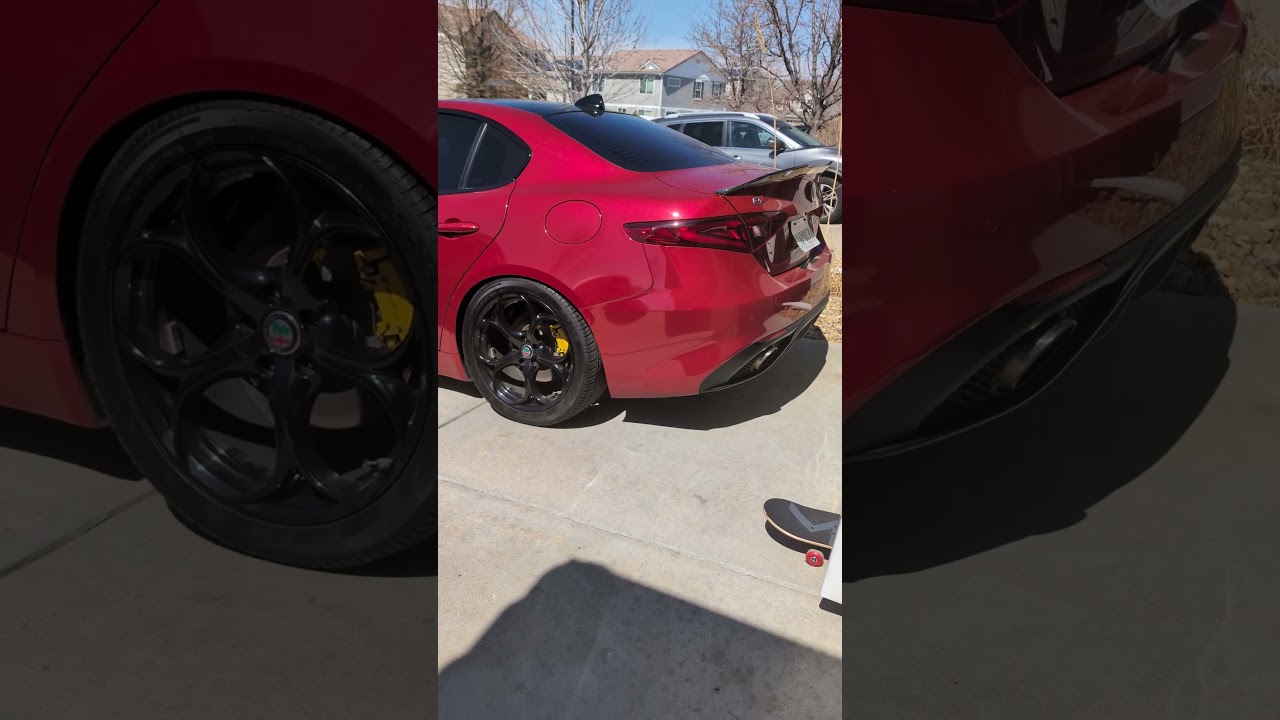 Alfa Romeo Giulia 2.0 Straight Pipe on E85.                    #alfaromeo #exhaust #alfa #car #cars