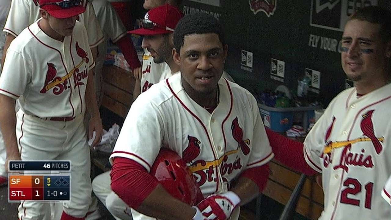 Taveras launches a solo shot for first MLB hit
