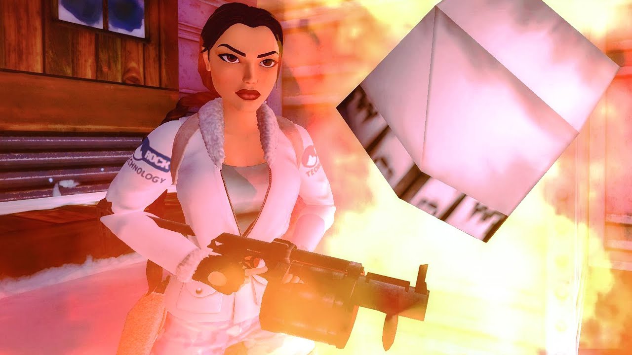 Tomb Raider 3 Remastered MODS 147: Meteorite Cavern after boss fight, Lara's escape and the ending.