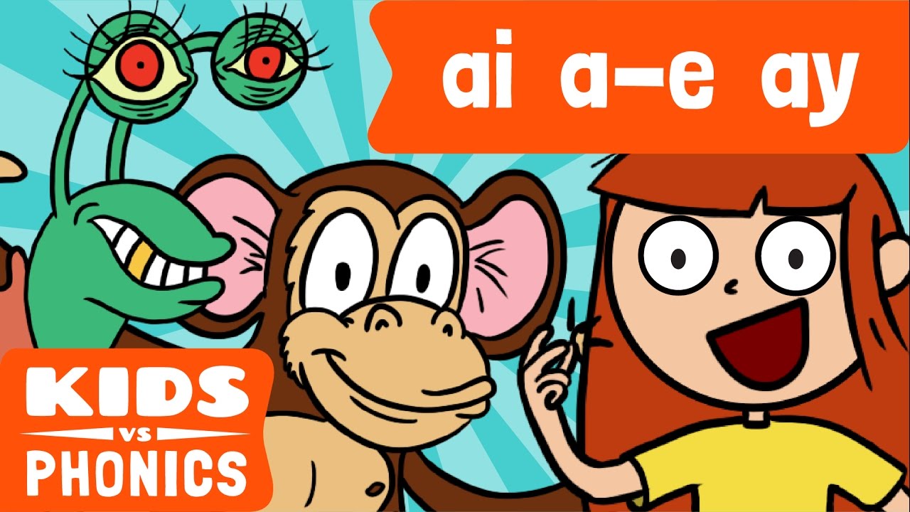 AI , A - E and AY | Similar Sounds | Sounds Alike | How to Read | Made by Kids vs Phonics