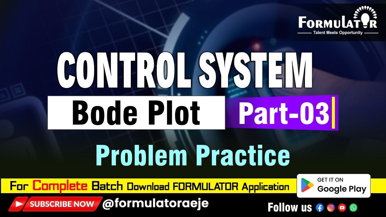 D52 Bode Plot Problems | Control System | Part-03 | Solved Examples