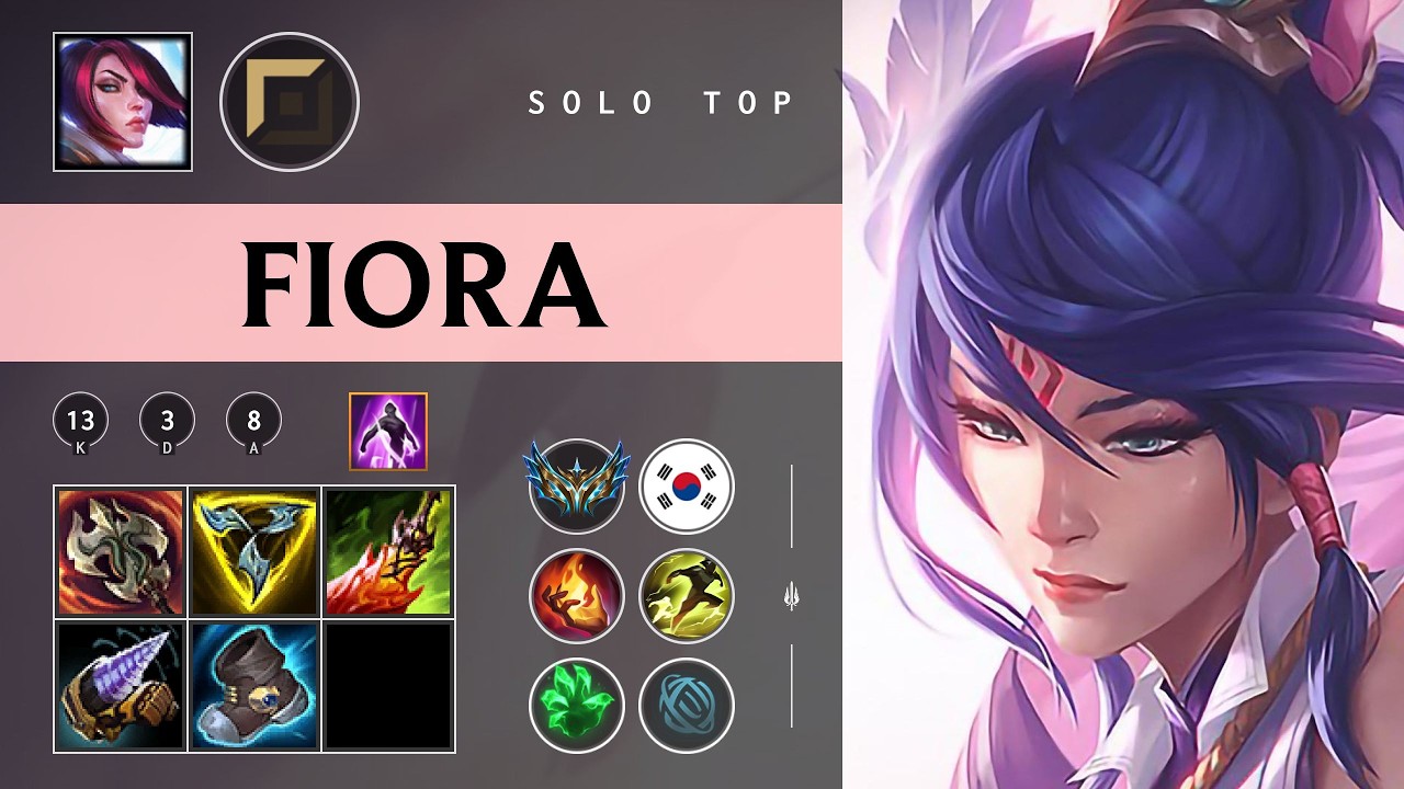 Fiora Top vs Malphite - KR Challenger Patch 26.07