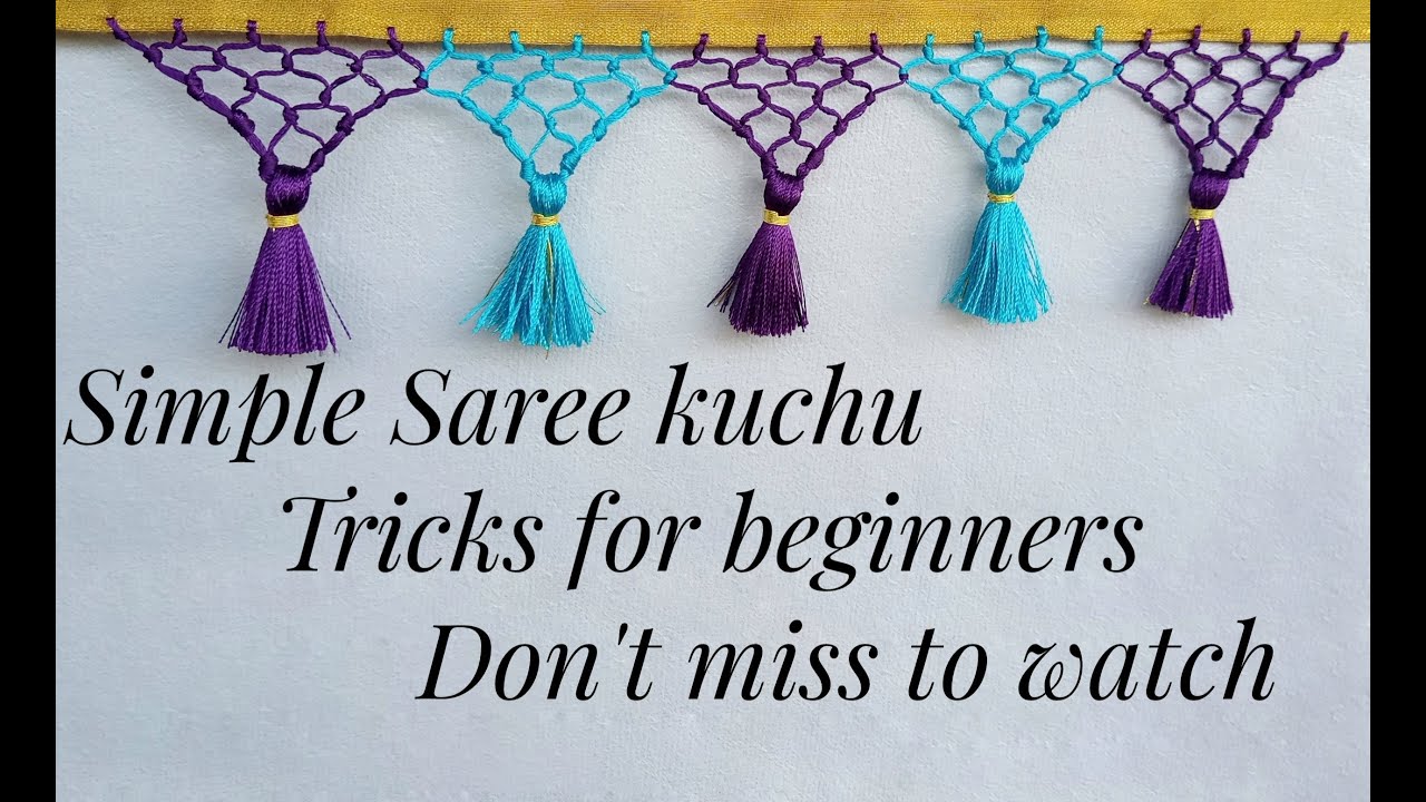 Simple Saree kuchu tricks for beginners| honeycomb saree kuchu| simple Saree kuchu|2021