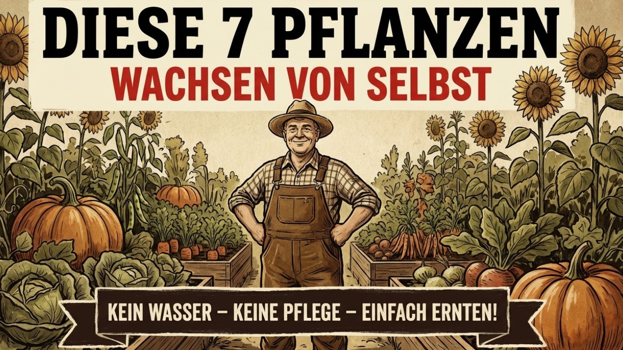 Diese 7 PFLANZEN wachsen von selbst – kein Wasser, keine Pflege, einfach ERNTEN!
