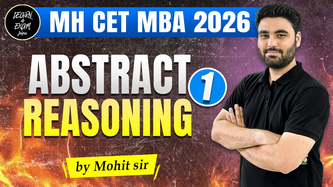 Abstract Reasoning 01 | MHCET MBA 2026 | Most Expected Questions | Mohit Sir