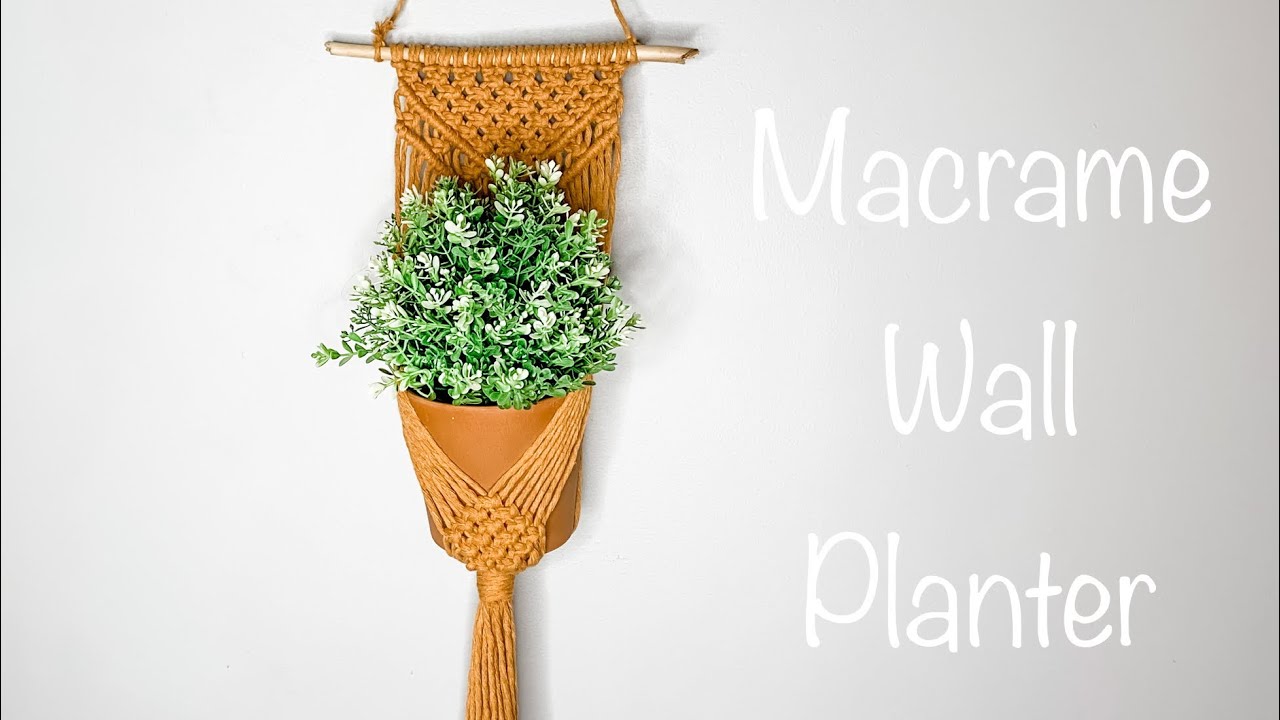 Macrame Wall Planter | Macrame Planter Hanger | Beginner Tutorial