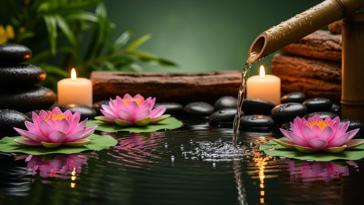 Elegant Piano Music + Tranquil Water Sounds 🌿 Relax, Unwind, Sleep Better