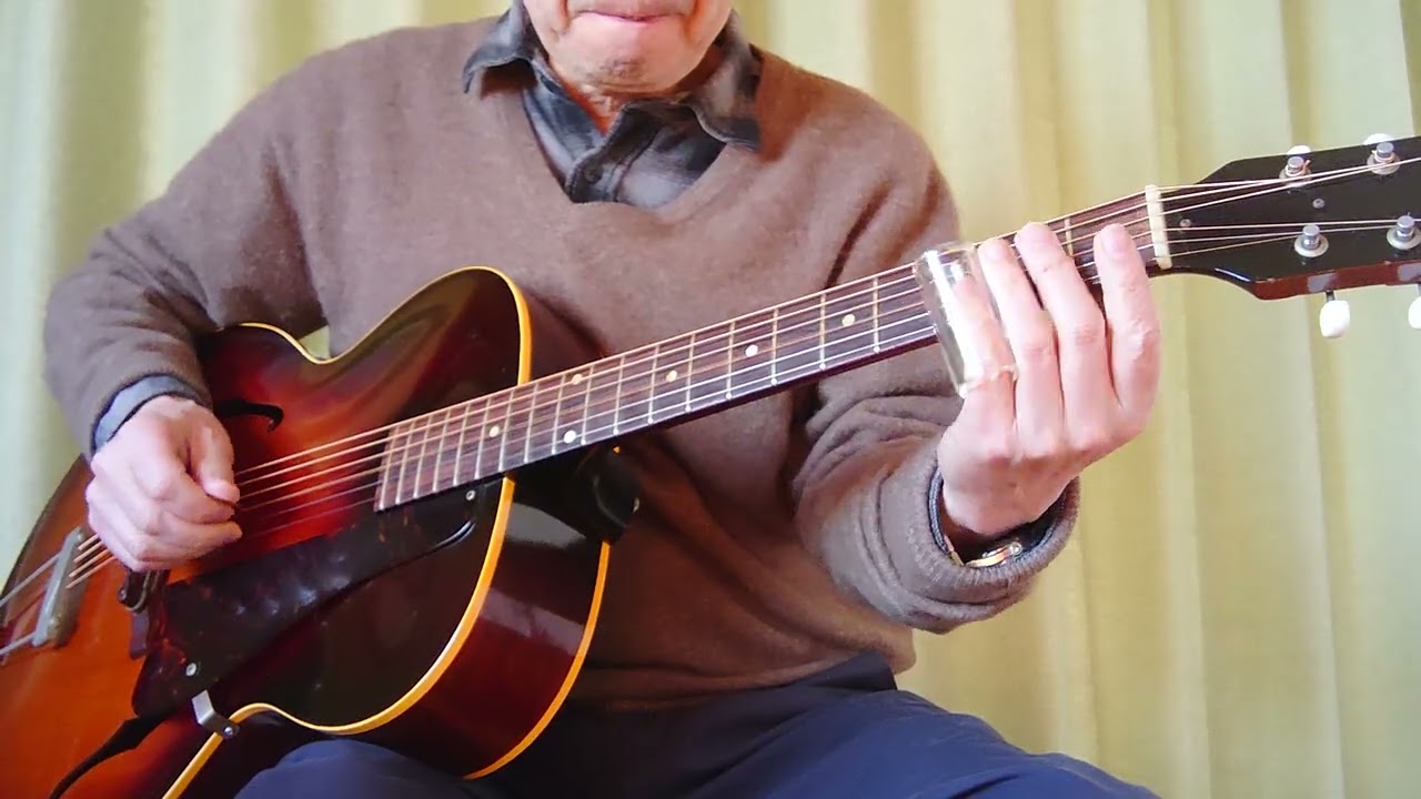 gibson L-48で弾き語り。キヨス商会の独り歌。スライドギターレギュラーチューニング演奏。インスト＆即席ソング。昨日節分豆まき恵方巻き。