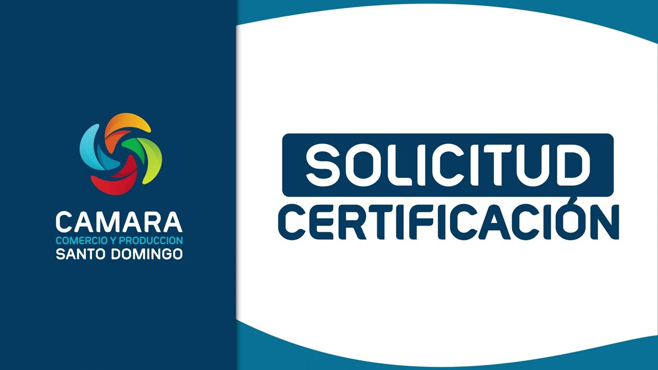 Solicitud de Certificación
