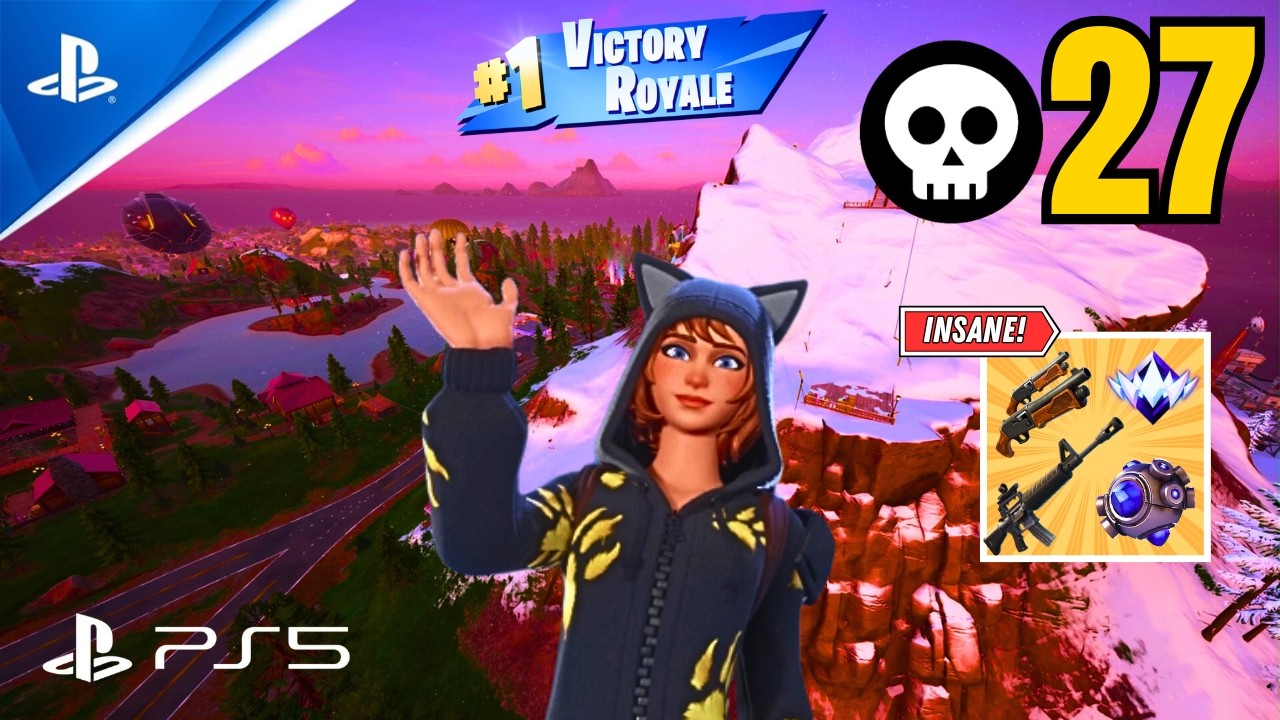 27 Eliminations Solo “Ranked Zero Build” Gameplay Wins (Fortnite Chapter 7 PS5)