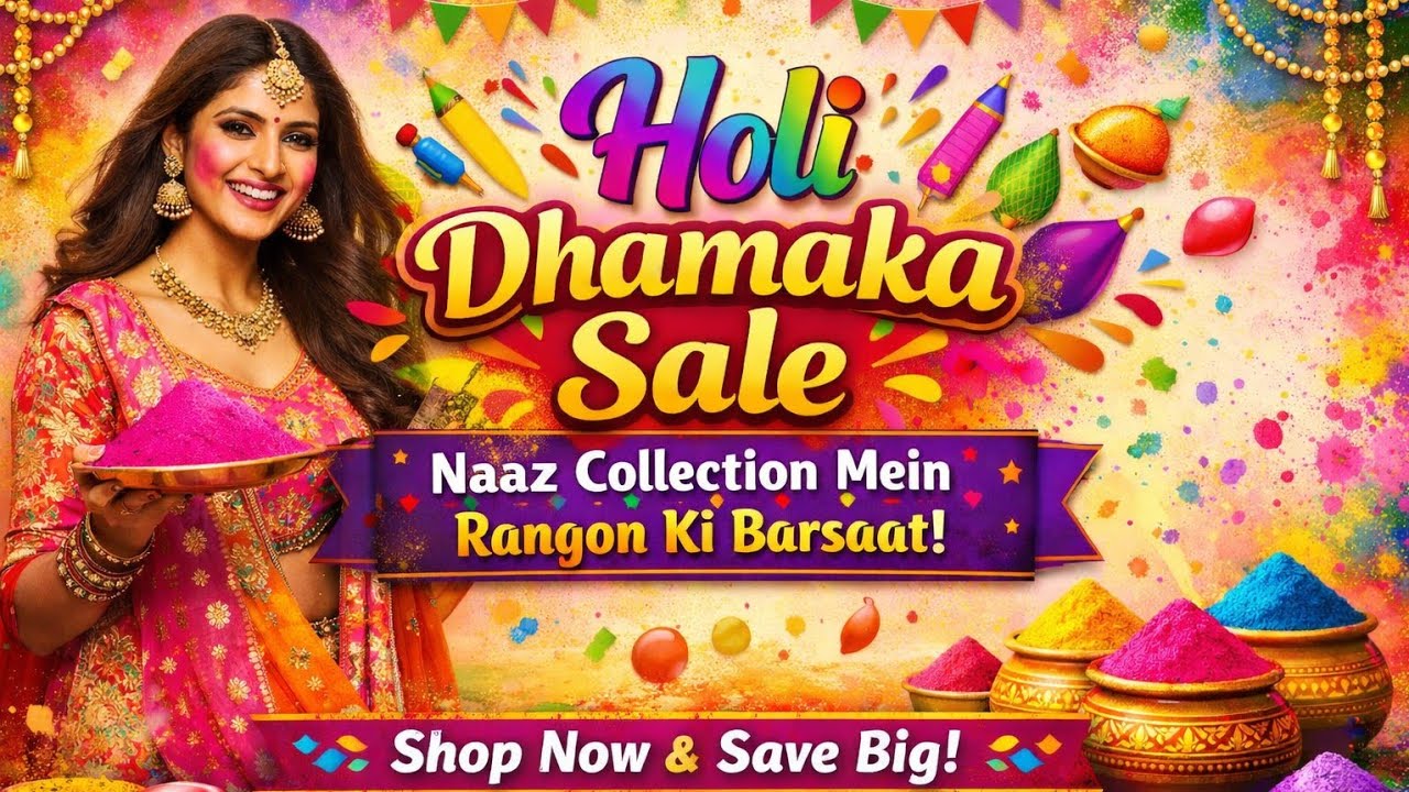 ✨ Flat Discount Holi Offer – Naaz Collection Exclusive! 9990926875