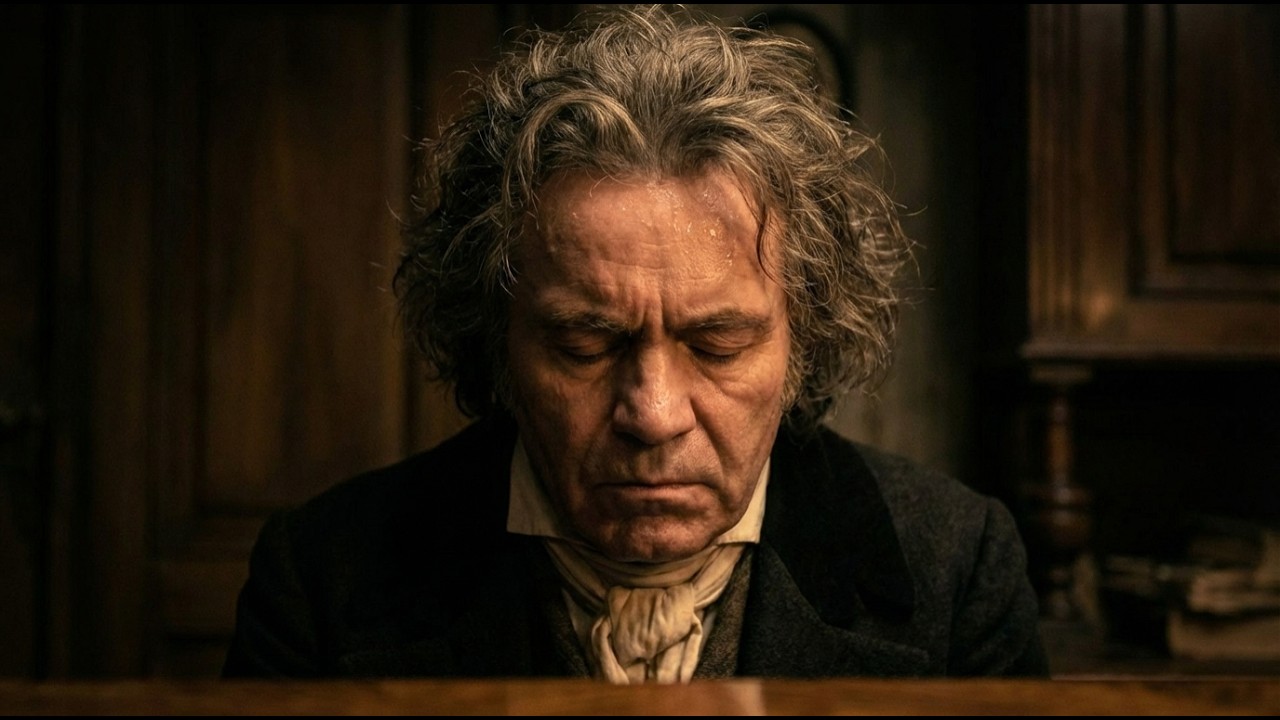 Beethoven Plays Moonlight Sonata at His Home (1825) | Historic Piano Performances
