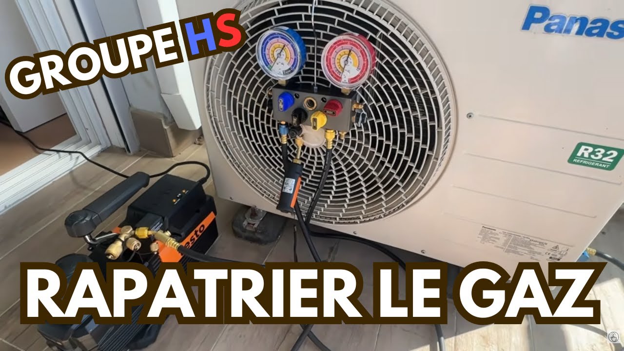 Comment rapatrier le gaz dans un compresseur de clim 
