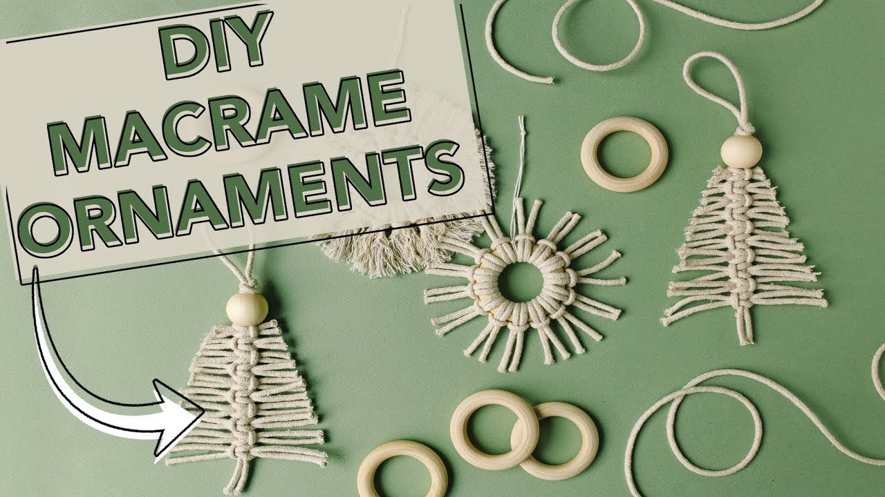 DIY Macrame Christmas Ornaments | The Pretty Life Girls