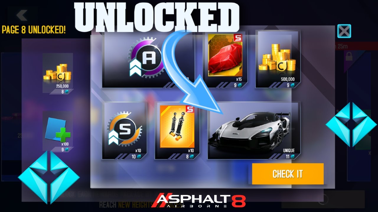 Unlocking ALL Pages of Racing Pass! // Asphalt 8 Airborne: MY NEW McLaren KING!😍