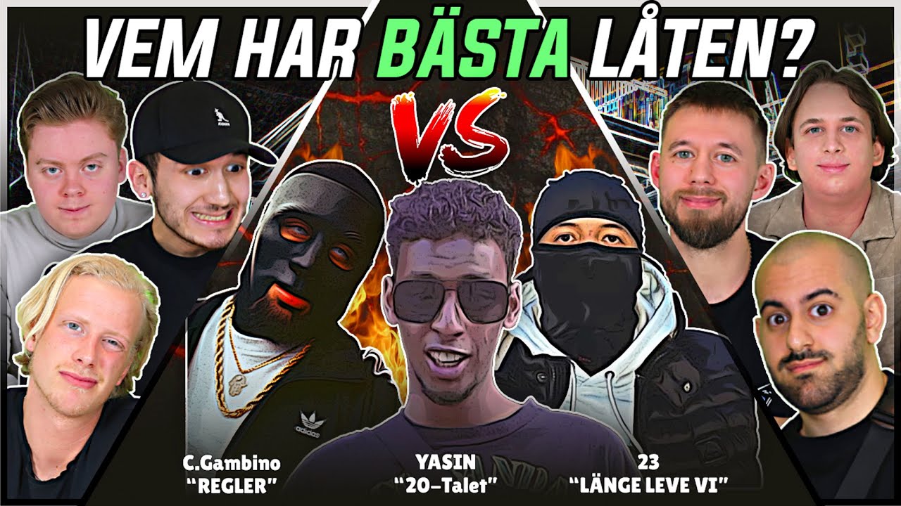 VEM HAR BÄSTA LÅTEN? (C.Gambino, Yasin, 23) | Swedish Rap Reaction | #68