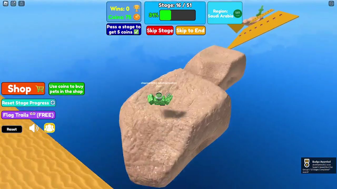 Roblox Speed Run World Tour (Stages 1 - 51)