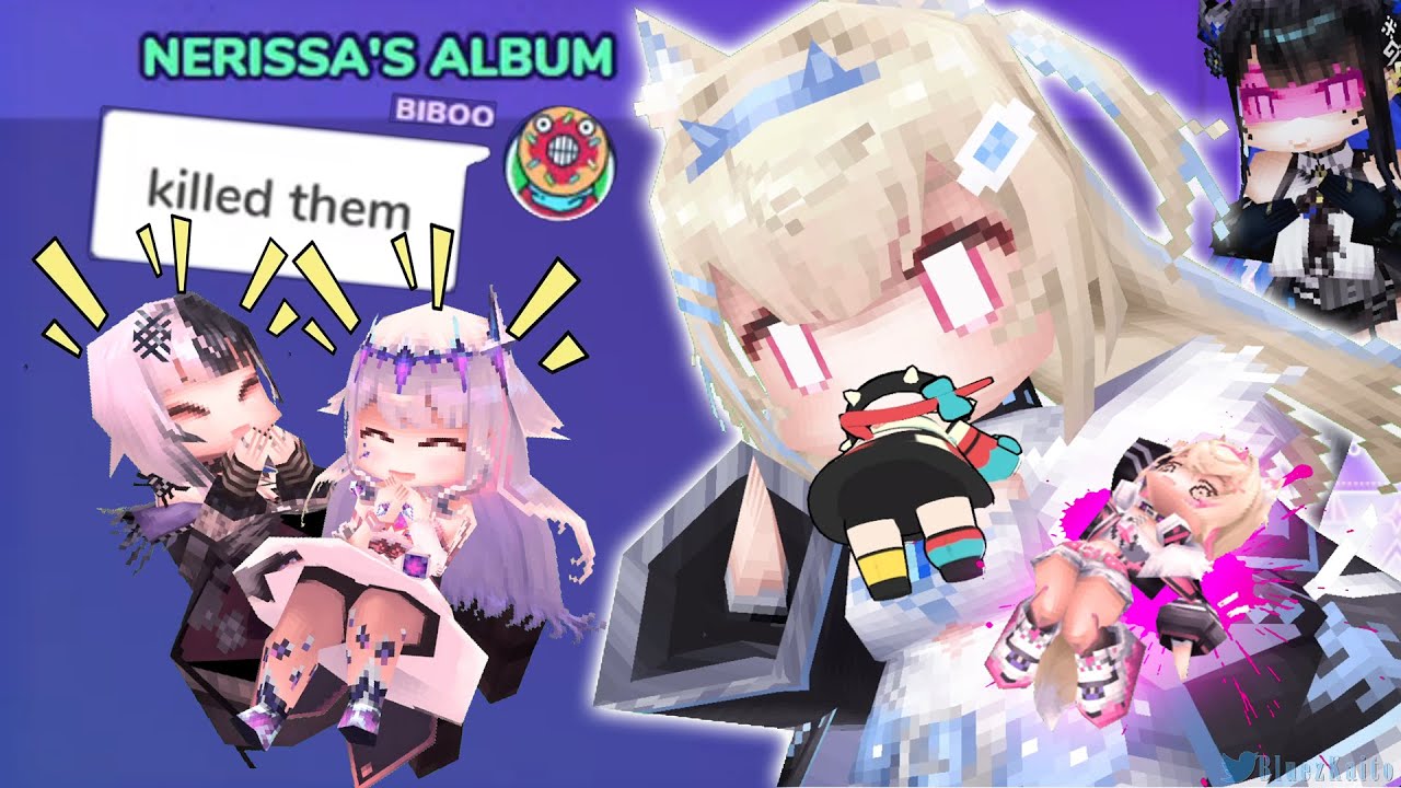 Shiori and Bijou turns FUWAWA into a YABAI MURDERER and kills MOCOCO |【Gartic Phone Collab】
