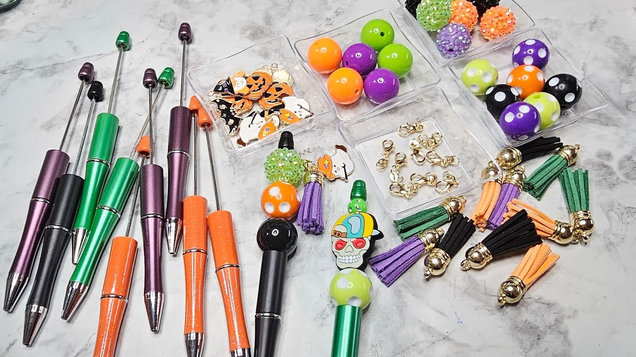 🎃 Amazon Halloween Beadable Pens Kit