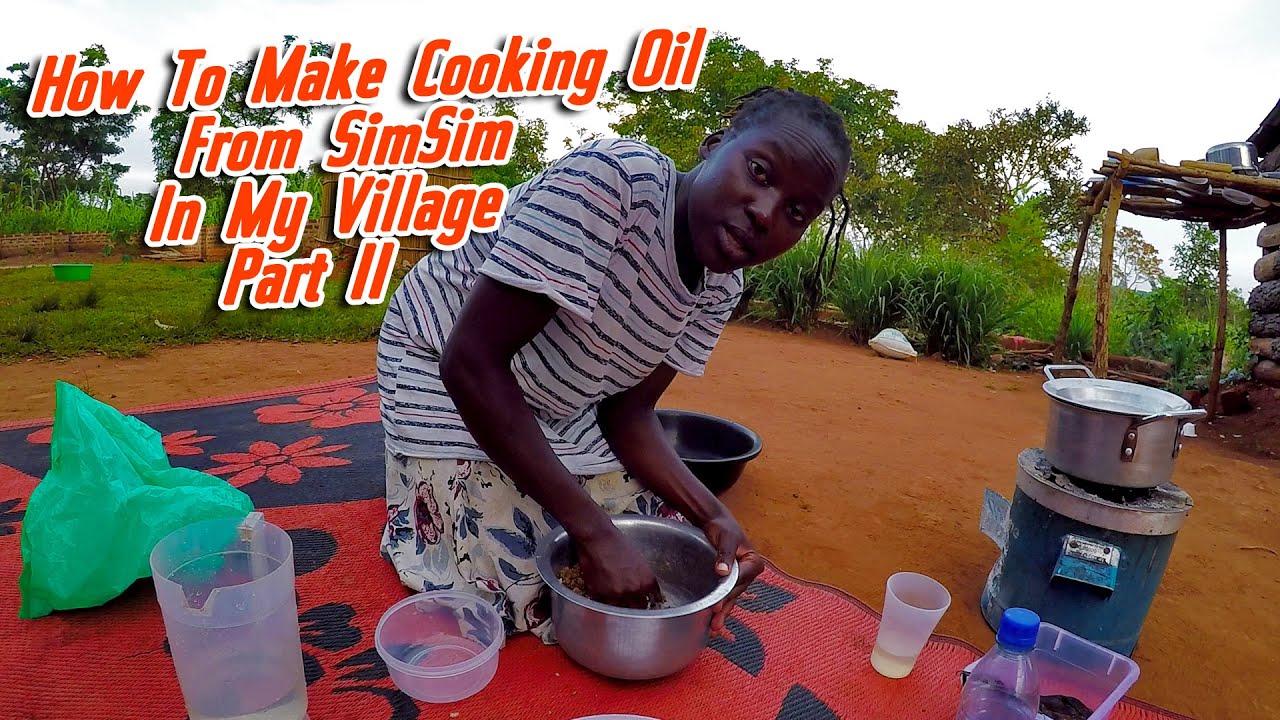 Making Oil from SIMSIM in African Village Part 2 //African Village Girl's Life