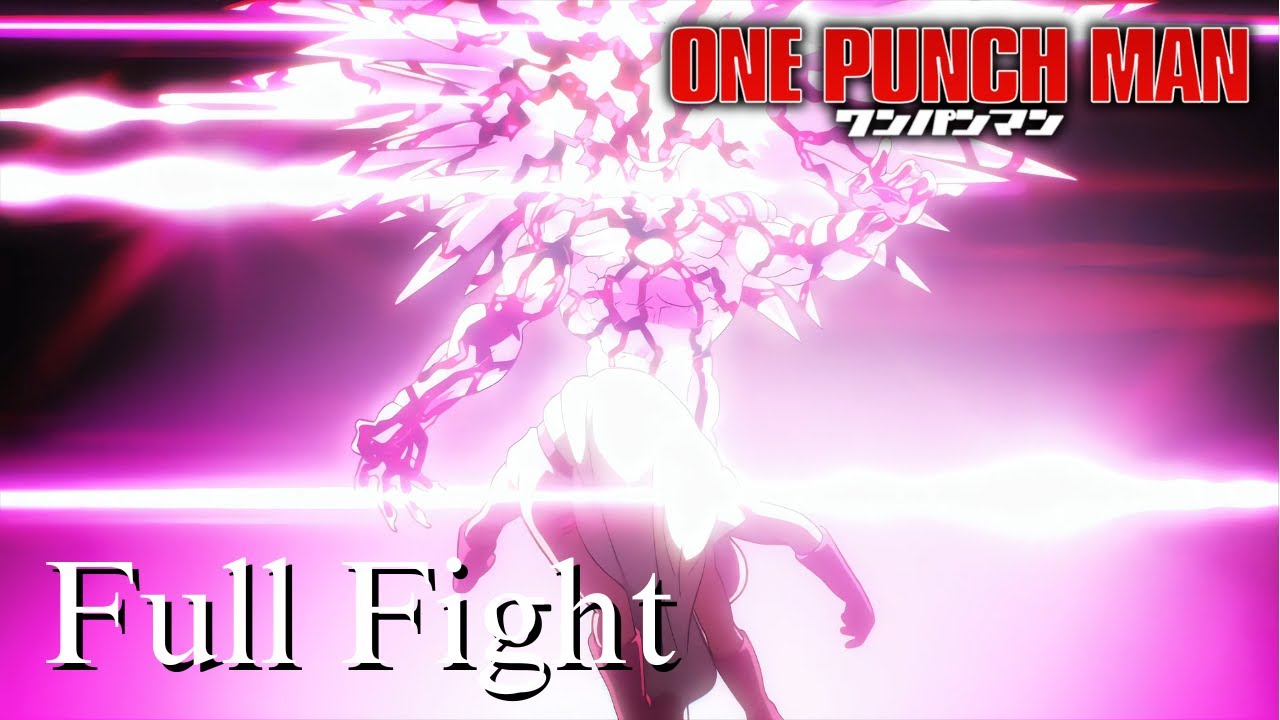 Boros vs Saitama Full Fight - One Punch Man Season 1 | 4K | English Subtitles