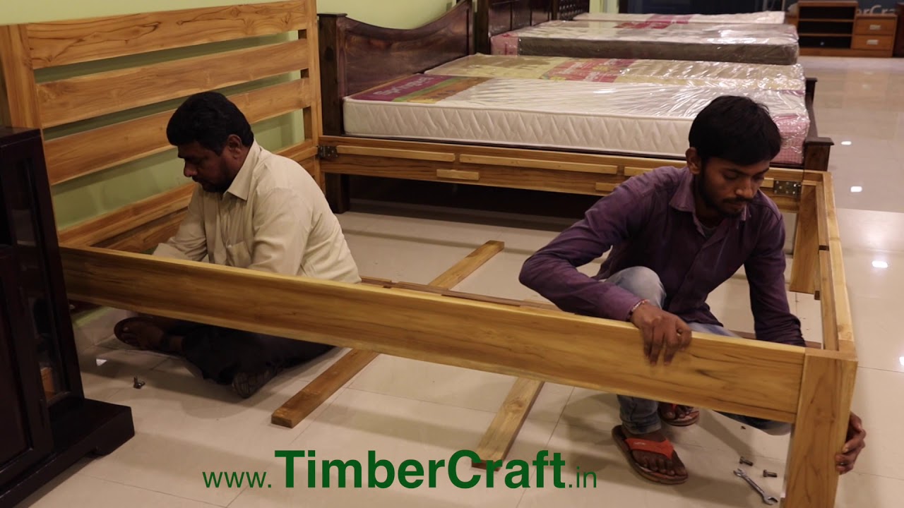How to assemble a wooden Bed Frame?
