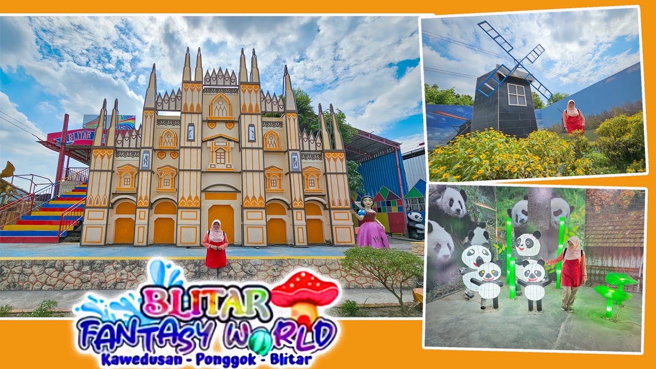 BLITAR FANTASY WORLD I Wisata Lengkap dengan Spot Selfie Dunia & Wahana Permainan I Ponggok, Blitar