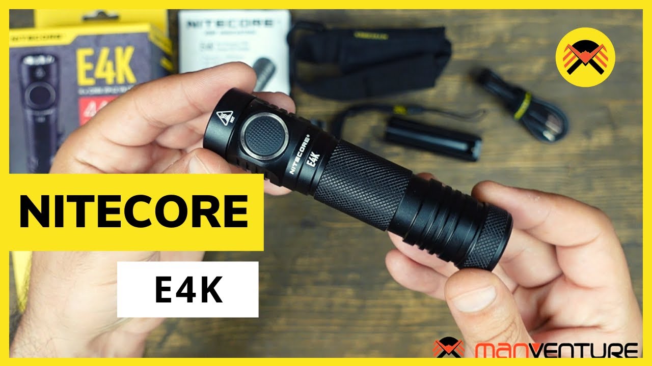Nitecore E4K - Easy to carry EDC Flashlight of 4400 Lumens Flood Light