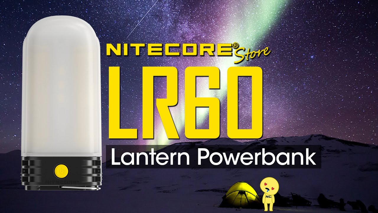 (Discontinued) Nitecore LR60 280 Lumen Lantern Powerbank - USB-C Rechargeable