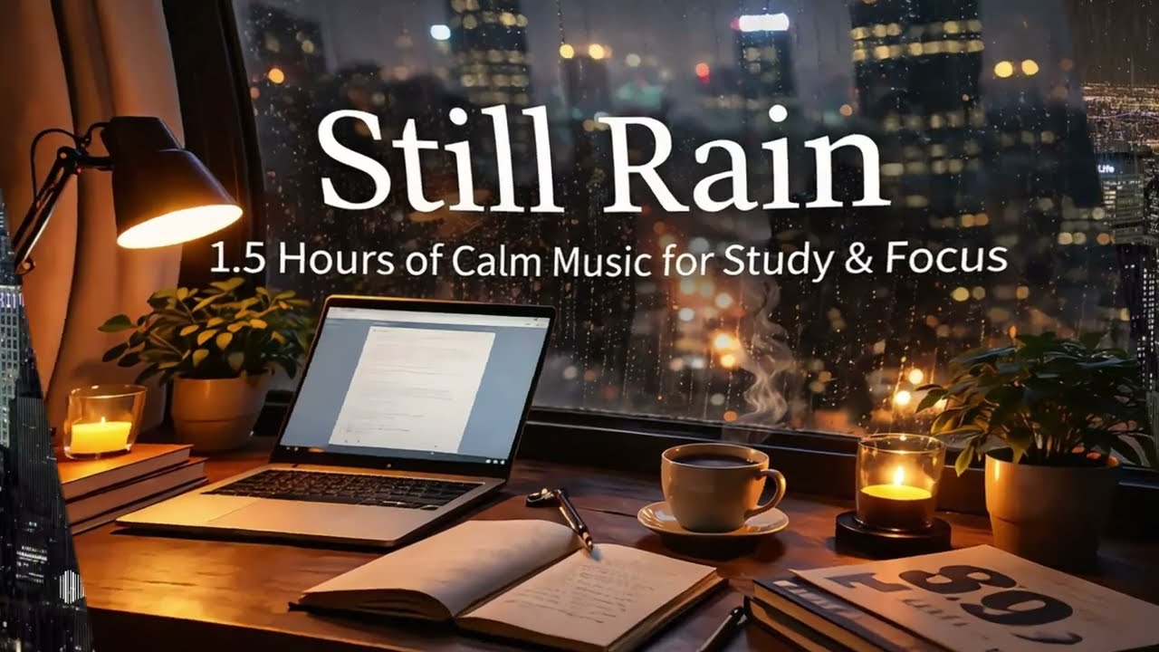 Still Rain ☔ 1.5 小時平靜音樂｜讀書・工作・放鬆陪伴 / Still Rain  1.5 Hours of Calm Music for Study & Focus
