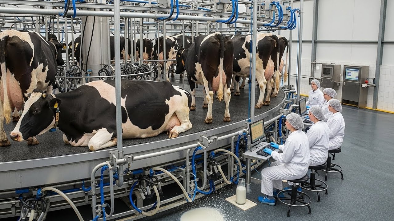 How Giant Dairy Farms Produce Milk at Massive Scale | Inside Modern Milk Production