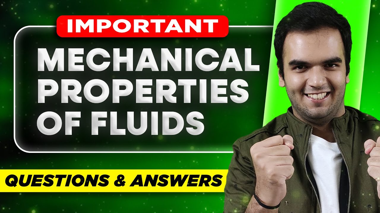 (LIVE) Mechanical Properties of Fluids Board Exam - Important Questions Revision with PYQs Physics