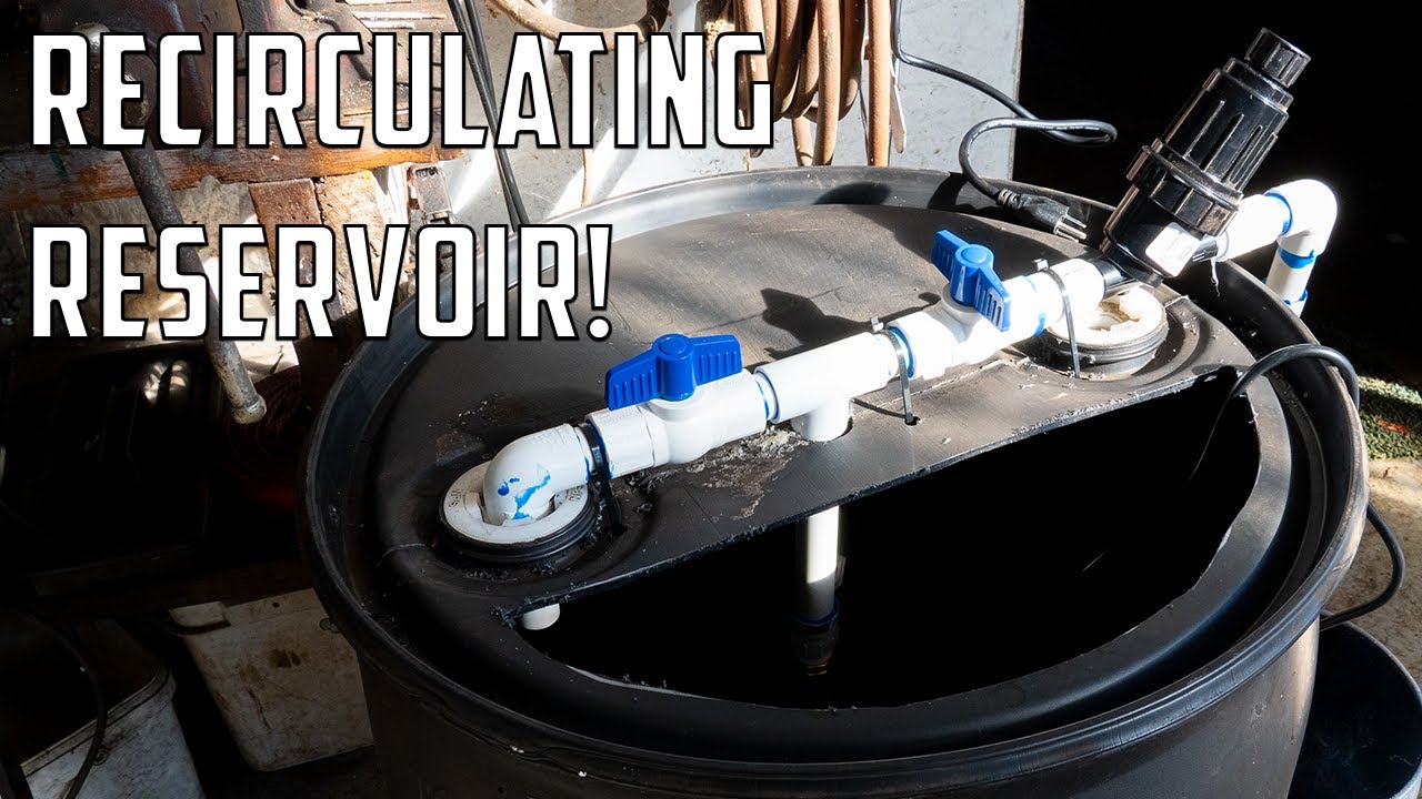 How to Make a Recirculating Reservoir for Home Gardening | Home Garden Hydroponic Watering System