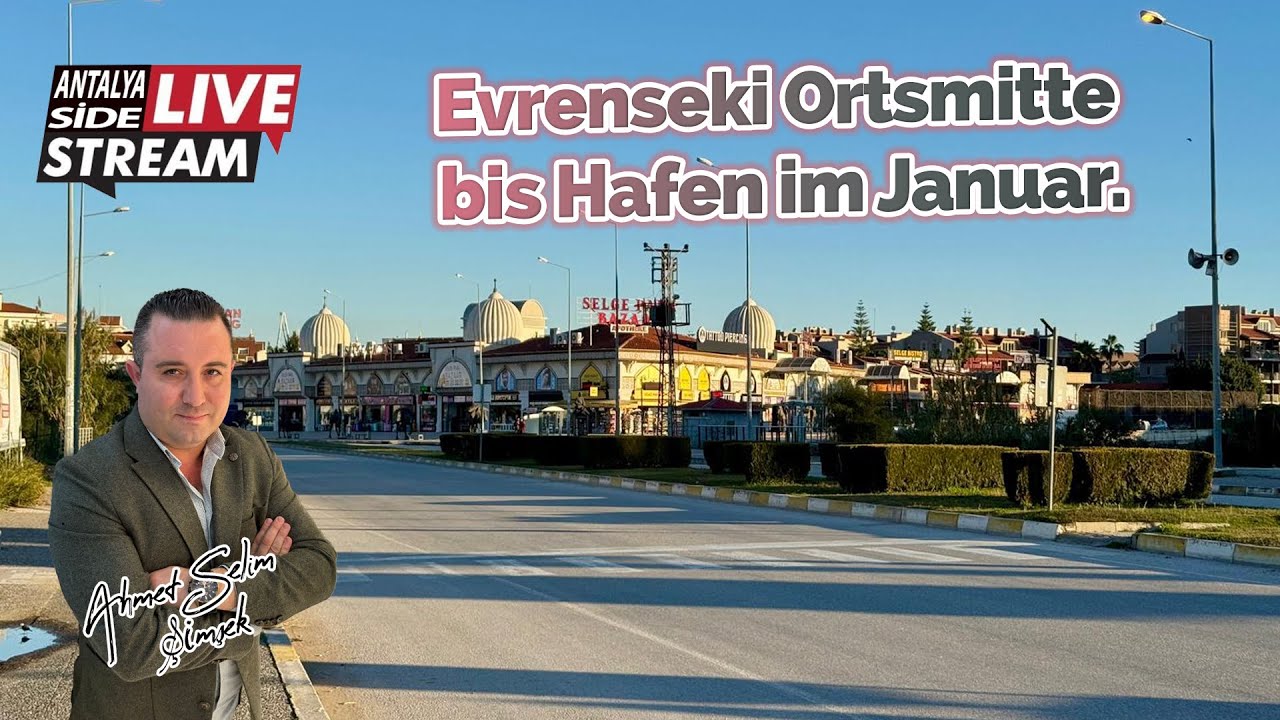 Evrenseki Ortsmitte bis Hafen im Januar.