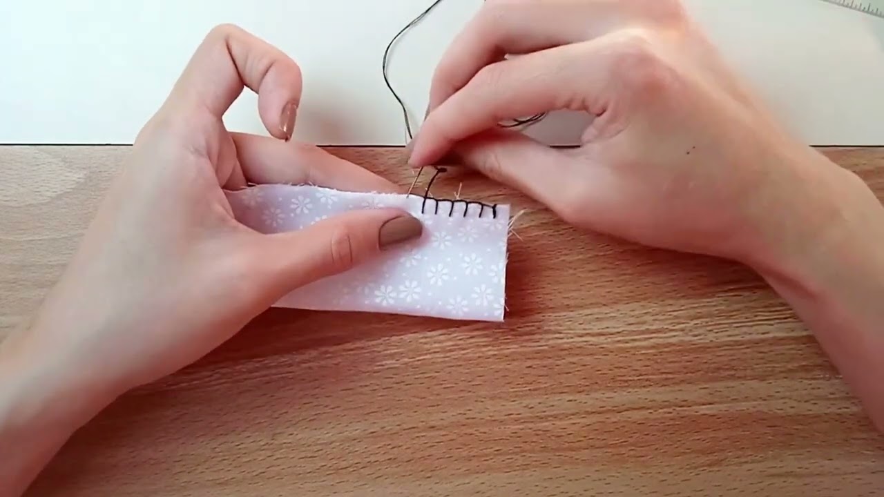 Punto festón para coser prendas a mano 🧵🪡