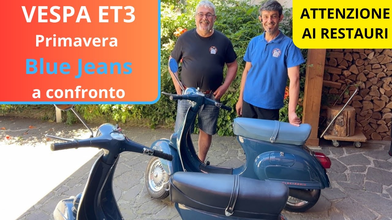 Attenzione ai restauri - Vespa ET3 Primavera Blue Jeans a confronto