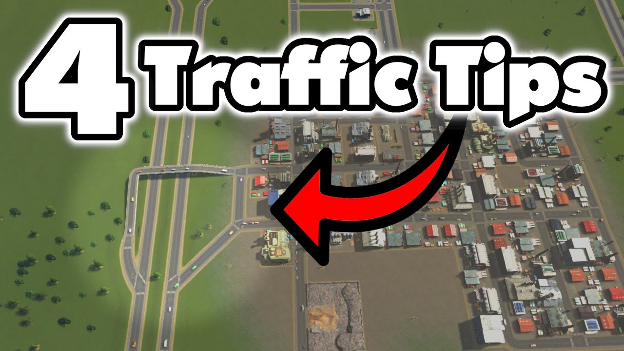 VANILLA road tips for better traffic || Cities: Skylines Tutorial