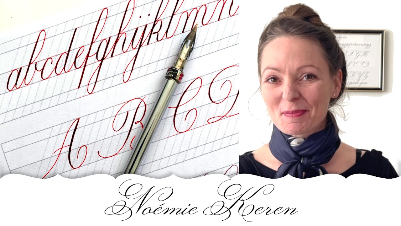 Démonstration : Alphabet à la plume en calligraphie anglaise