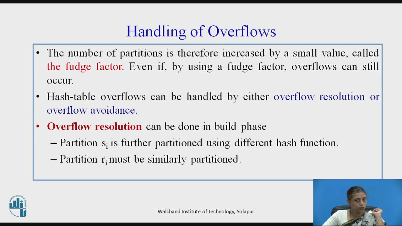Query Processing -  Hash Join
