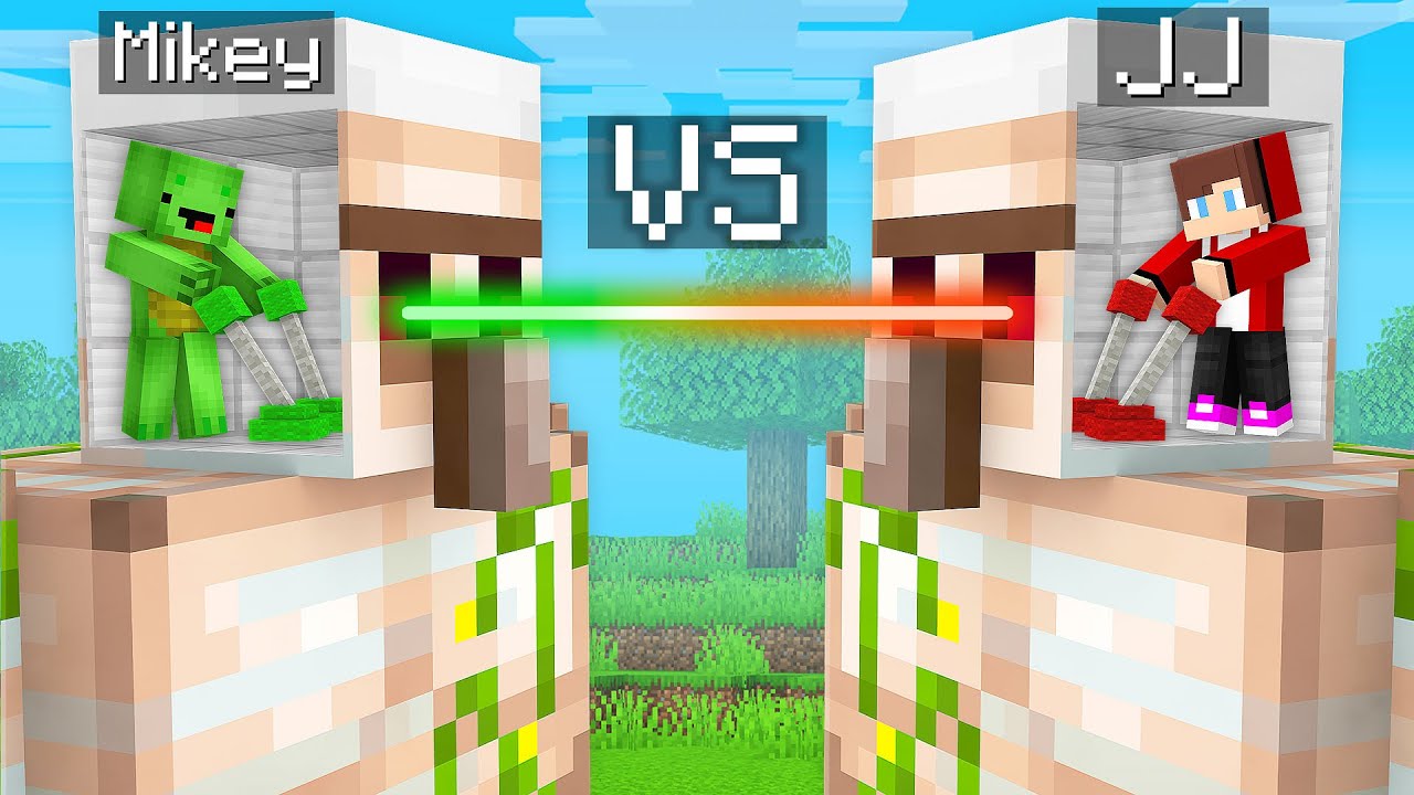Mikey and JJ Control Golem MIND Survival Battle in Minecraft (Maizen)