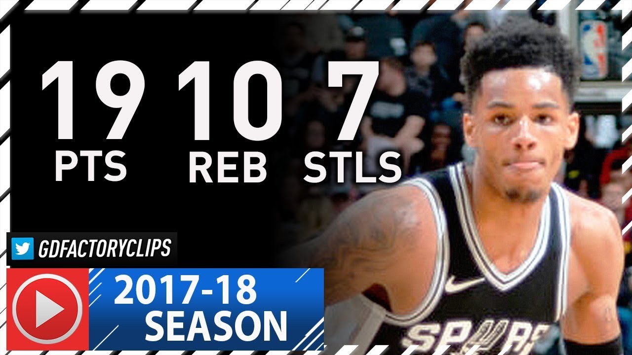 Dejounte Murray Full Highlights vs Cavaliers (2018.01.23) - 19 Pts, 10 Reb, 7 Steals!