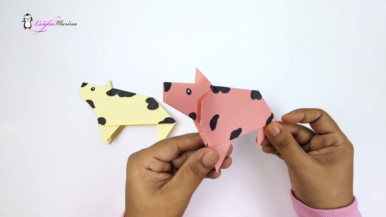 Cow Origami - Leigha Marina Arts & Crafts