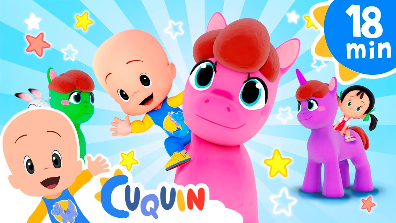 Ponis de plastilina de colores | Cleo y Cuquín: canciones y vídeos educativos