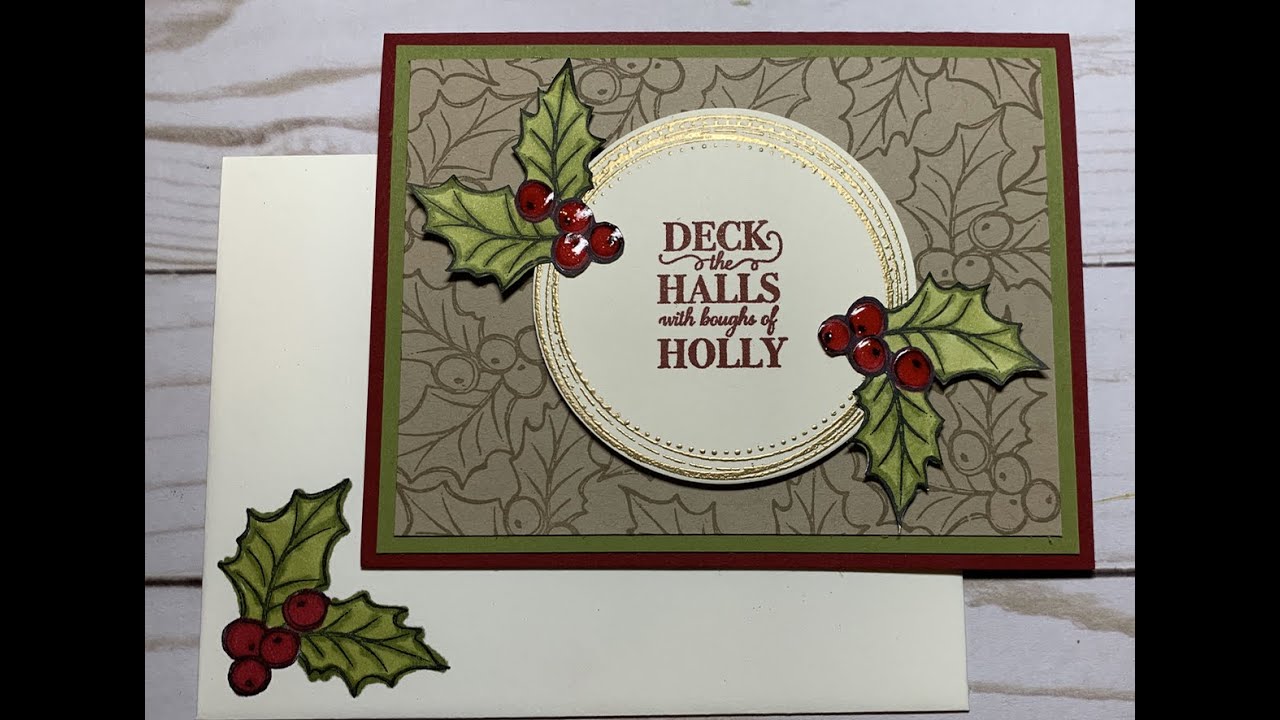 Stampin’Up Christmas Gleaming Card