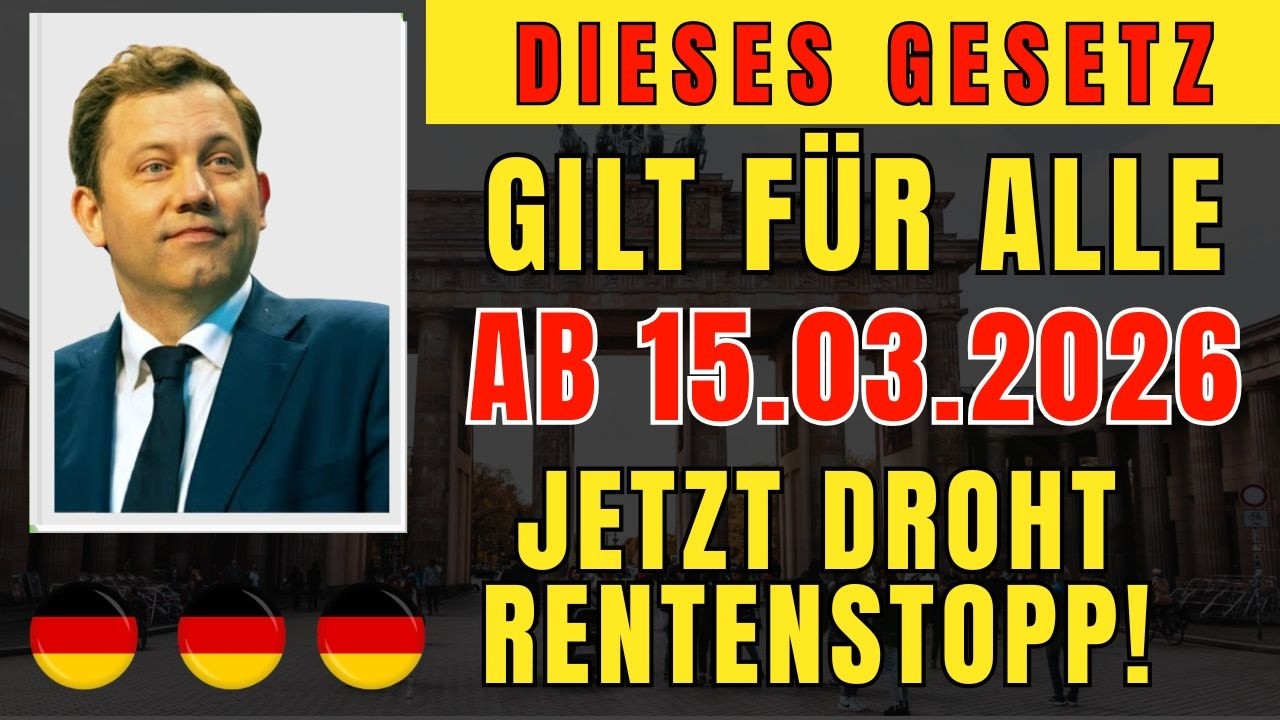Gesetzliche Rente ab dem 15. März 2026 – Aktueller Stand der Gesetzgebung!