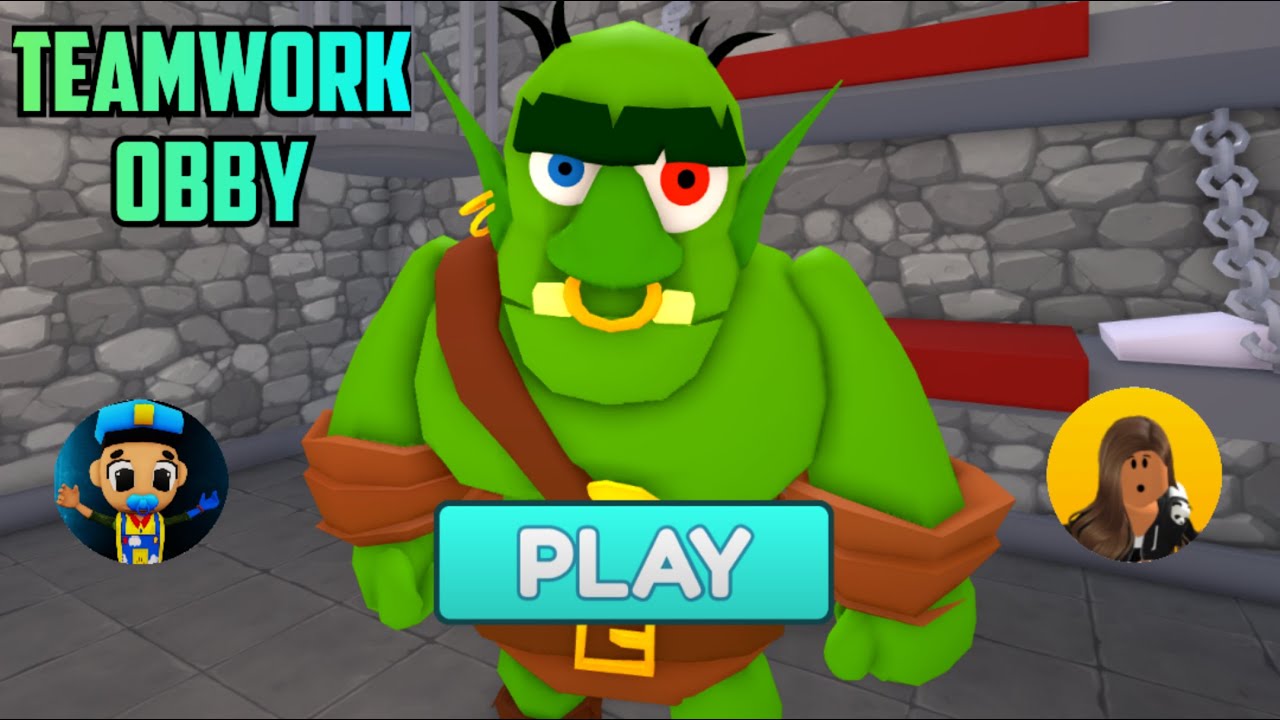 Roblox TEAM SCARY MONSTER ESCAPE! Teamwork Obby @oyuncupandarblx