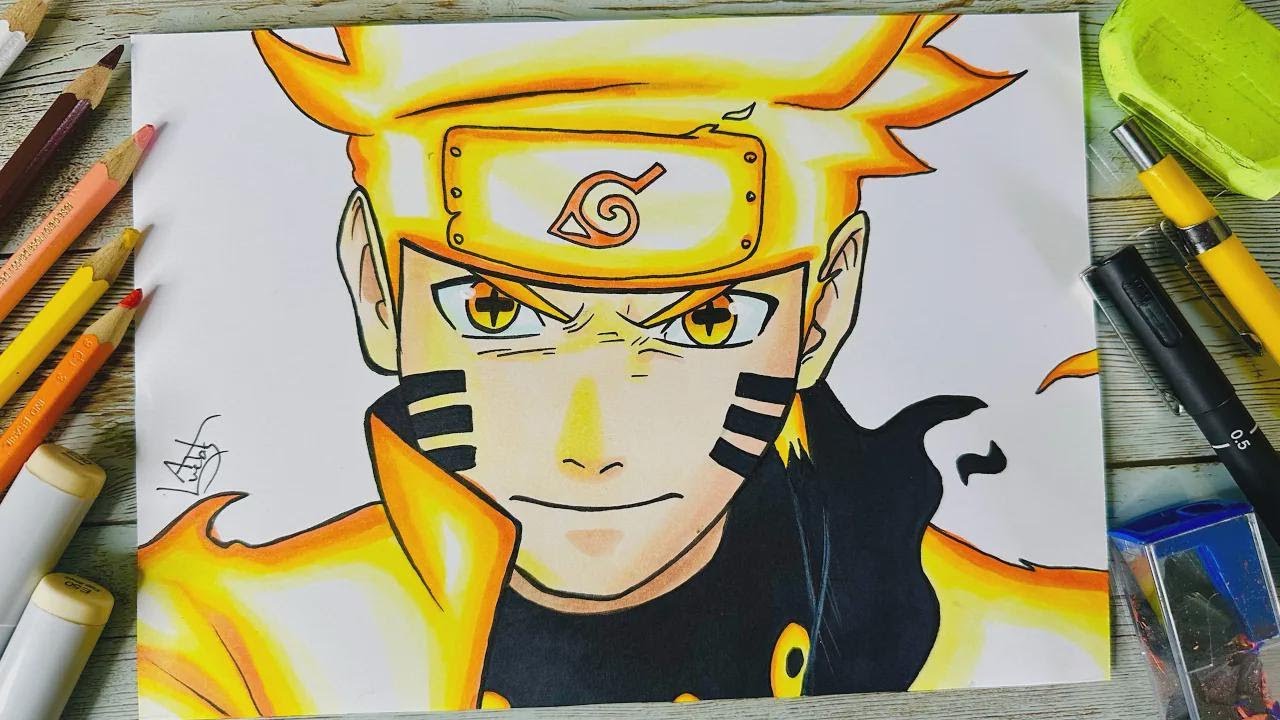 Comment dessiner Naruto en mode Rikudou Kurama – Tutoriel étape par étape