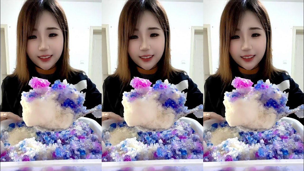 ASMR WHITE ICE EATING / ICE EATING